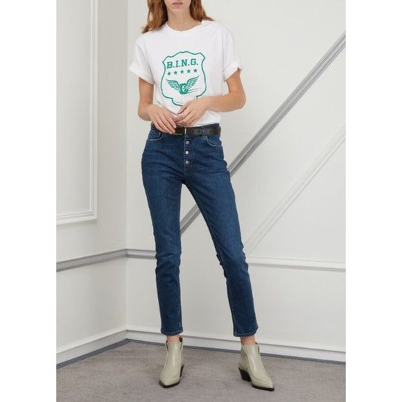 Anine Bing Denim - New (Repaired) Anine Bing Frida High-Waist Ankle Jeans 26
